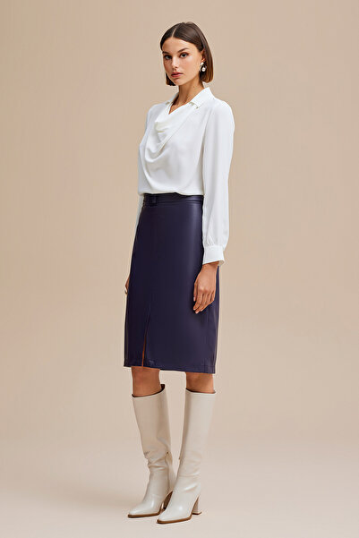 Naramaxx Kemerli Deri Kalem Etek