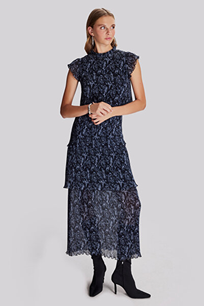 Naramaxx Fırfırlı Maxi Elbise