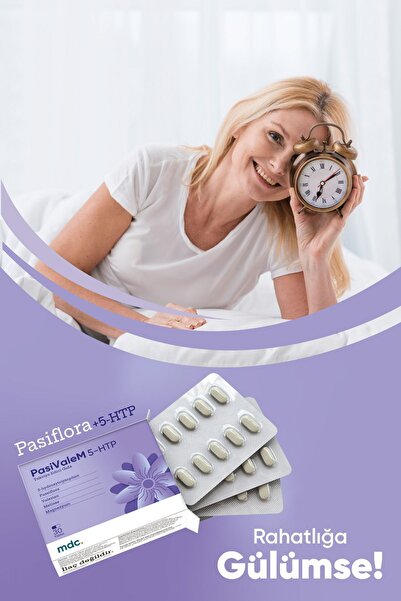 MDC Pasivalem 5-htp Takviye Edici Gıda 30 Tablet (5-HTP, PASİFLORA, VALERİAN, MELİSA, MAGNEZYUM)