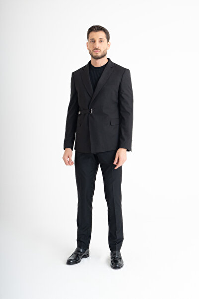 Suitmen Süper Slim Fit Takım Elbise - Siyah