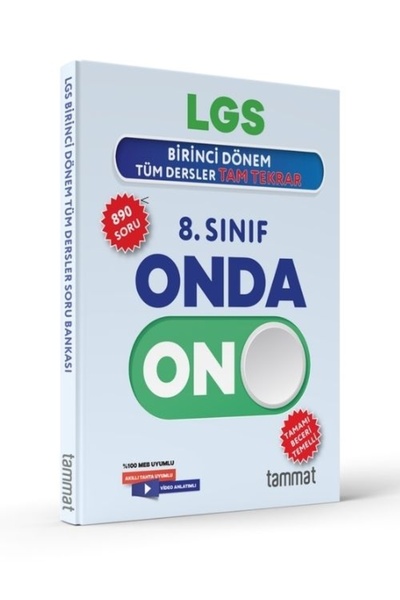 Tammat Yayıncılık 8. Sınıf LGS 1. Dönem Onda On Tüm Dersler Tam Tekrar