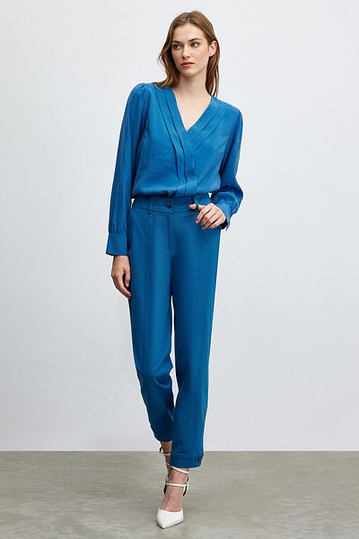 Naramaxx Buttoned Carrot Form Trousers
