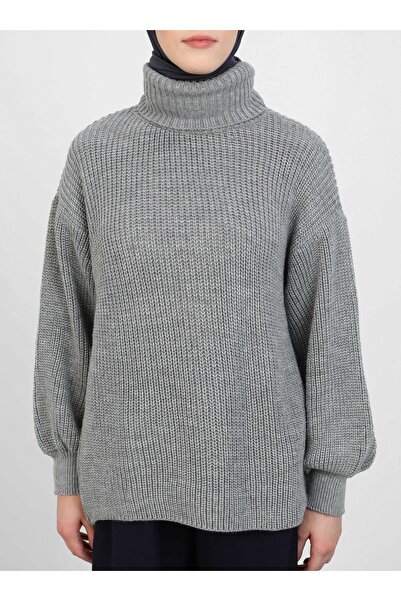 Por La Cara Thessaloniki Knitted Fisherman Sweater - Gray - Por La Cara