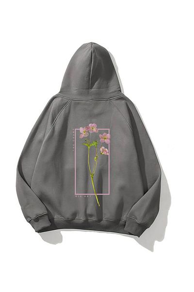 The Champ Clothing Smoked Unisex Hooded Hoodie - Φούτερ με στάμπα Polar Flowers