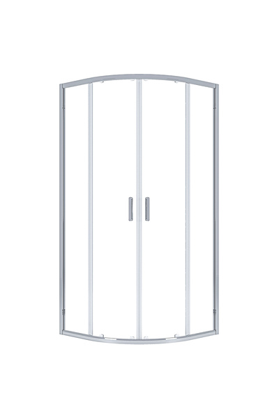 VitrA Duş Kabin 65650002264 Sürgülü Oval, 90 cm, Parlak Gümüş Profil