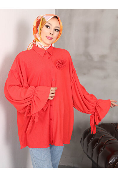 Nergis Neva Butik Tunica cu model flori de rodie - Narcisa Neva