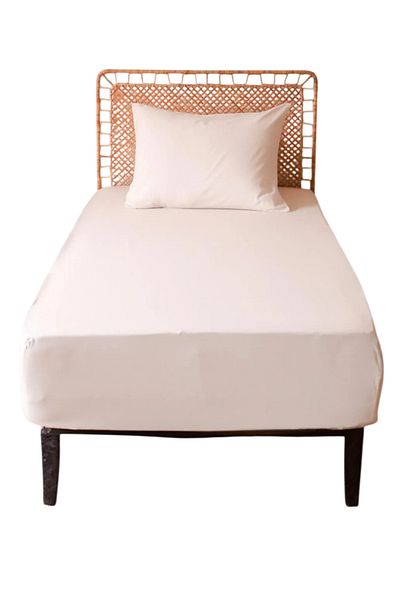 ETE HOMETEX Single Cotton Fitted Fitted Sheet Set 100X200 cm +30 cm Depth