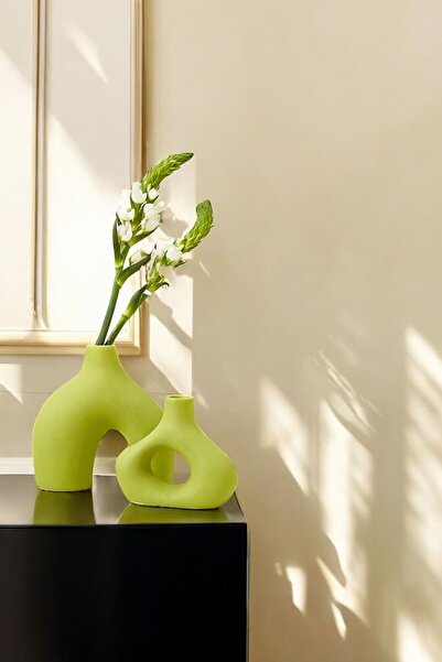tambana Set de vaze decorative verzi Obiecte pentru decorarea casei Set de va...