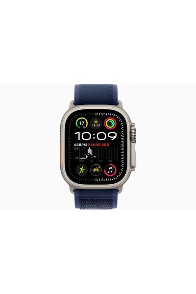 Apple Watch Ultra 2 GPS + Cellular 49mm Natural Titanium Case with Blue Trail Loop - M/L