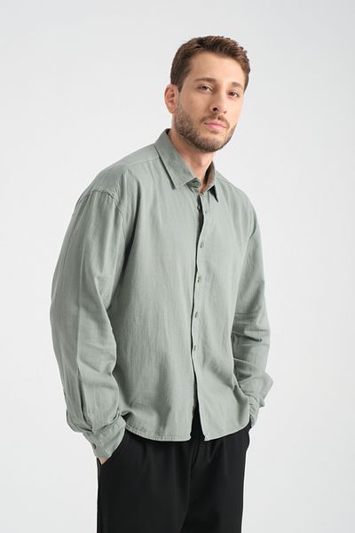 Redline Πουκάμισο Bond Linen Oversize Comfortable Fit Premium Fabric Basic