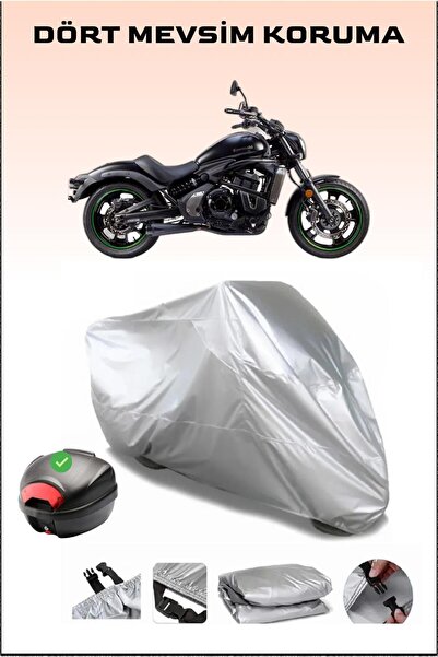 Breen حقيبة خلفية للدراجة النارية متوافقة مع Kawasaki Vulcan S، نسيج مقاوم لل...