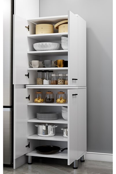 Kenyap Modüler Çok Amaçlı Mutfak Dolabı 4 Kapaklı, 2 modüllü, Kendi Dolabını Kendin Tasarla Kn 118