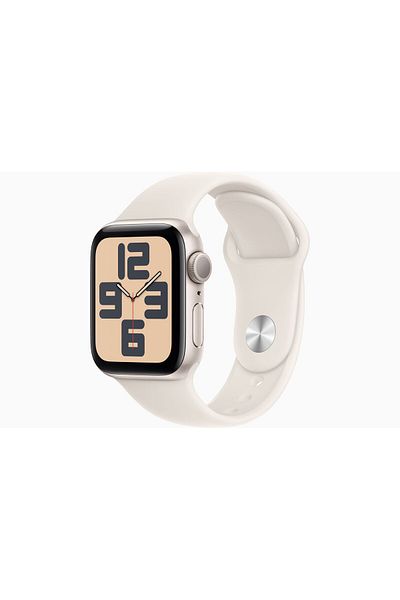 Apple Watch SE GPS + Cellular 44mm Starlight Aluminium Case with Starlight Sport Band - S/M