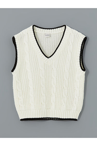 LC Waikiki Girl's Knitwear Sweater - Crew Neck, Lcw Kids