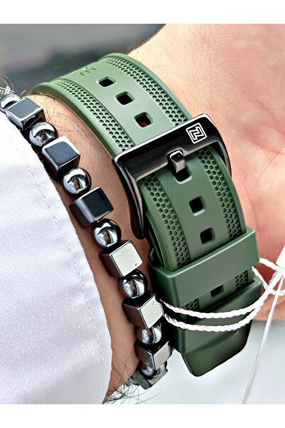 Naviforce Men's Wristwatch and Bracelet with Gift - Calendar