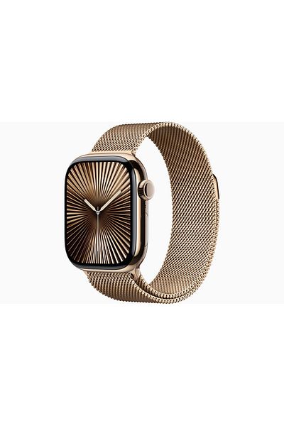 Apple ساعة ألترا 2 جي بي إس خلوية 49 مم، هيكل أسود من التيتانيوم مع حلقة ألباين خضراء داكنة - مقاس M