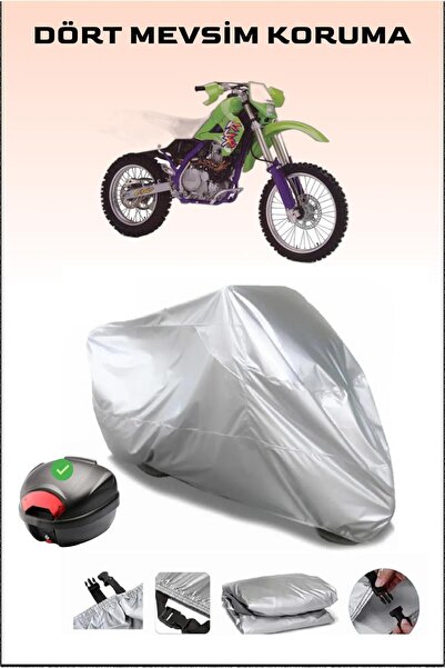 Breen Kawasaki KLX 650 - مشمع دراجة نارية متين مقاوم للماء ومتوافق مع الحقيبة...