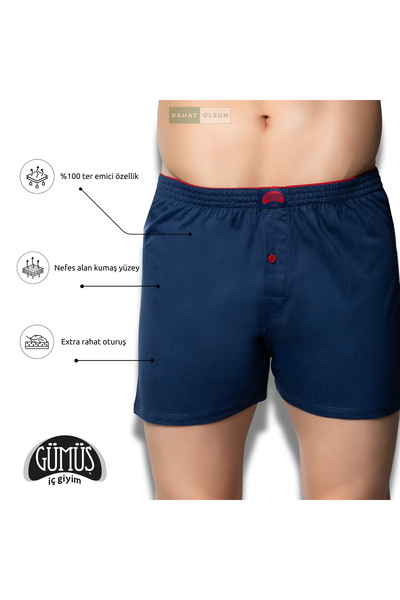 Gümüş İç Giyim Pachet de 5 prosoape economice pentru bărbați bumbac moale cu ...