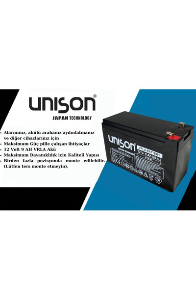 Micron Çocuk Oyuncak Araba Aküsü(PİLİ, BATARYASI) 12 Volt(V) 9 Amper(AH) (pilsan Ve Diğer Markalar Uyumlu