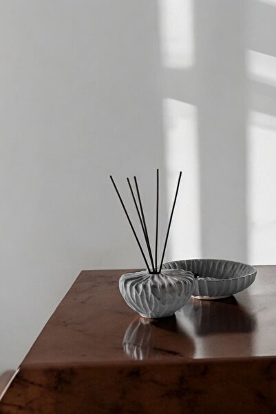 tambana Gri Dekoratif Vazo Seti Obje Ev Dekorasyon Masa Üstü Dekor Vazo Seti ...