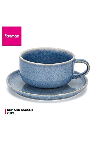 Fissman Tea Cozy Series COZY Of Mug 230ml And Saucer 14cm (Ceramic)