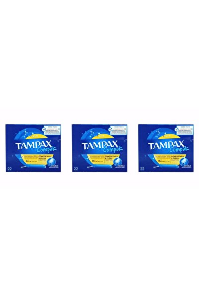 TAMPAX Compak Normal Tampon 22'Li -3 Paket