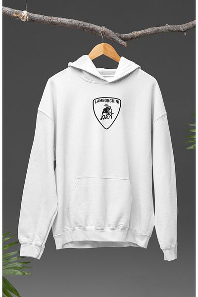 Fuddy Moda Lamborghini Themed Unisex Oversize Hooded Sweatshirt