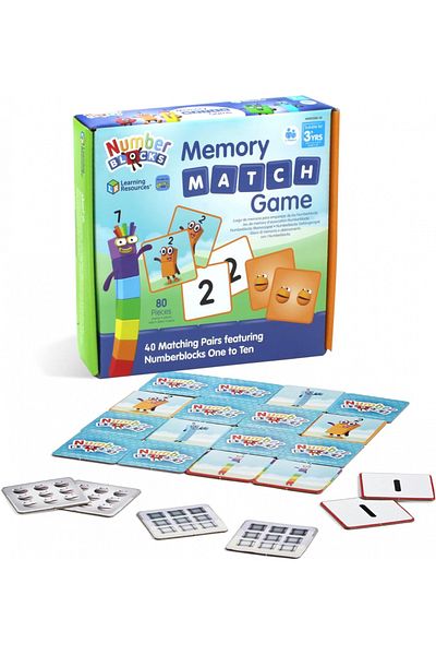 Learning Resources لعبة مطابقة الذاكرة من Numberblocks-HM95399-المملكة المتحدة
