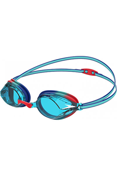 SPEEDO Unisex Adult Junior Vengeance Swimming Goggles, Tile/Beautiful Blue/Lava Red/Blue, One Size