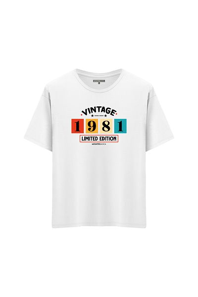 Mounte Bianca Unisex Vintage 1981 - Μπλουζάκι Oversize
