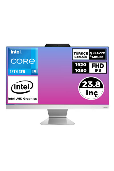 ASUS i5-1335U 32GB 512GB SSD 23.8" FHD W11P Beyaz All In One Pc A3402WBAK-I58512W0D 008