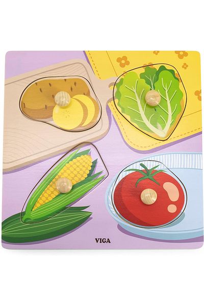Viga Wooden Puzzle - Vegetable