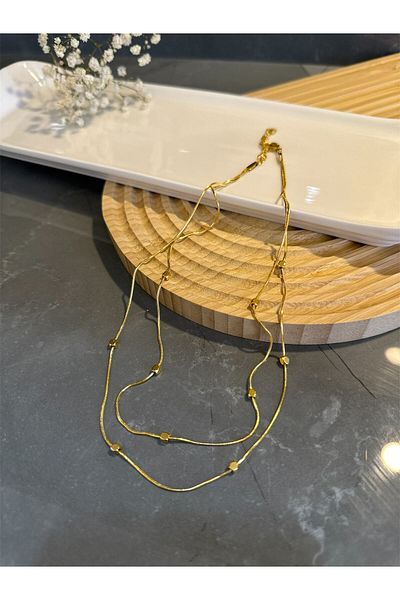 BERNEO Women's Jewelry Store Model Design Double Necklace