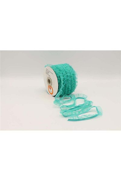 Gül Ελαστικά Water Green Frilly - 18 mm Πλάτος, 25 m