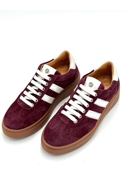 Klay Shoes Pantofi de damă casual burgundy cu talpă groasă