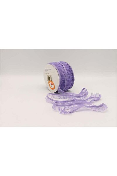 Gül 25 mt Λιλά Λάστιχα με βολάν - Πλάτος 18 mm