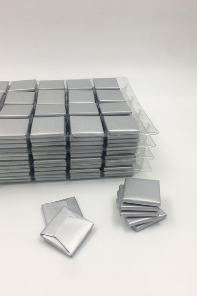 KAKAO AĞACI Gümüş Sargılı Sütlü Madlen 135 Adet Ikramlık Çikolata