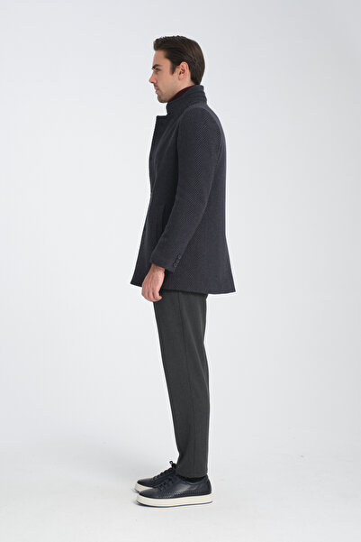 Frappoli Чоловічий пальто з високим коміром і грубим кашеміром - з шаленим коміром, стандартний крій