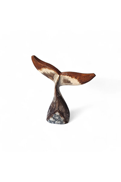 Hedea Balık Kuyruğu Sedefli Tahta Biblo Küçük