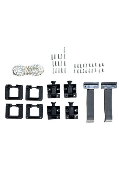 EMİRDAĞ ALÜMİNYUM CAM BALKON Cam Balkon Yedek Parça Kilit Seti Lüks Seri Siyah (1TAKIM).