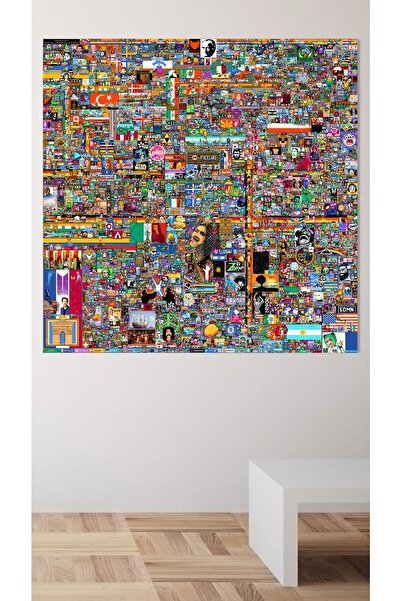 Lona Sanat Reddit R/place Kanvas Tablo, Elraenn Twitch Kanvas Tablo, Reddit S...