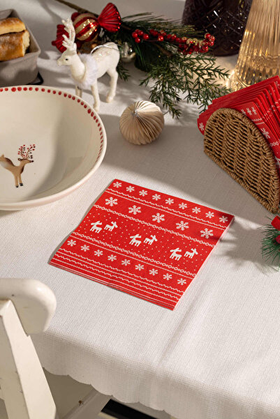 FH finehome Xmas Christmas Deer New Year's Napkin