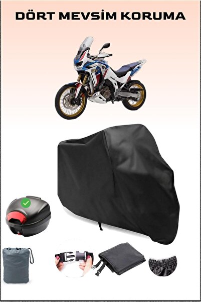 Breen Black Honda Crf1100L Africa Twin Rear Bag Compatible Motorcycle Tarpaul...