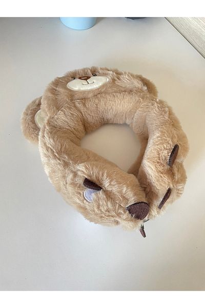 ELMATOLYE Girl's Plush Bear Beanie