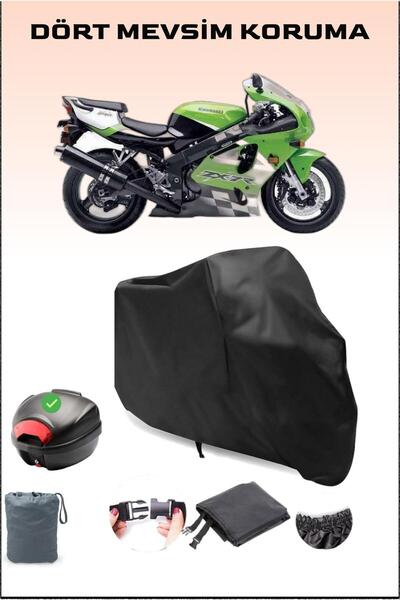 Breen أسود لـ Kawasaki Zx-7 R حقيبة خلفية متوافقة مع القماش المشمع للدراجات ا...