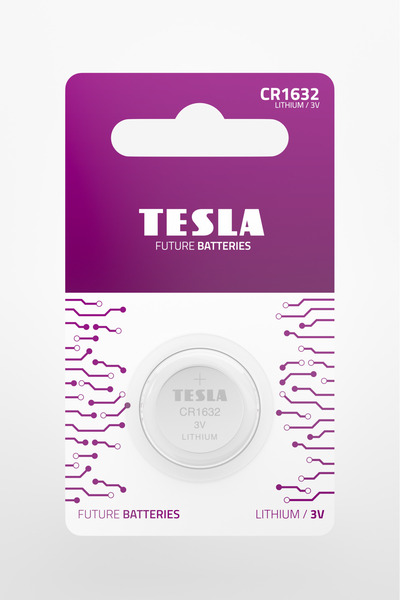 TESLA CR1632 Lityum Düğme Pil. (DL1632/ECR1632/BR1632/LM1632) Uzun Ömürlü (2 Adet)