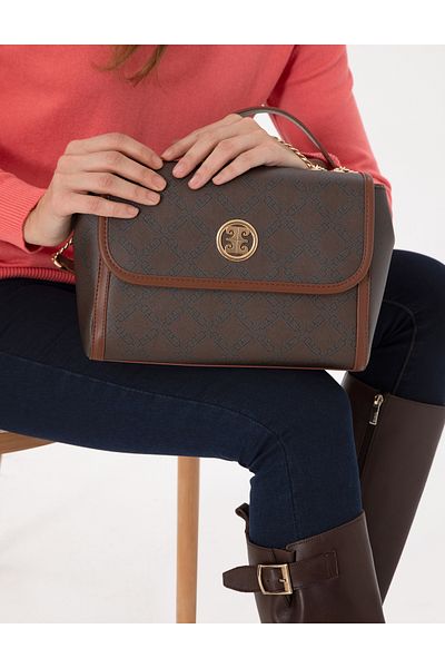 Pierre Cardin Brown Crossbody Bag 50303980 -Vr029