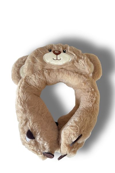 ELMATOLYE Girl's Plush Bear Beanie