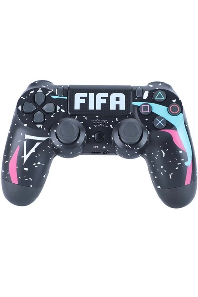 CRK TECH Ps4 Kablosuz Gamepad Garantili Joystick Gamepad Controller - FIFA SİYAH