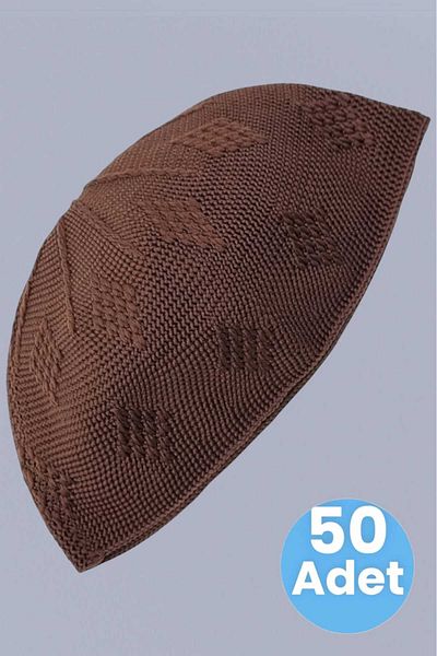 Trenderrs Плетена плетена шапка с шарки от 50-те години на миналия век, качествена молитвена шапка